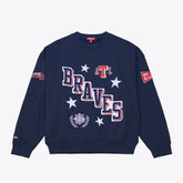 Atlanta Braves Mitchell & Ness Women's Pep Rally Sweatshirt - MLB Sweatshirts
