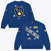 Milwaukee Brewers Mitchell & Ness Women's Pep Rally Sweatshirt - MLB Sweatshirts