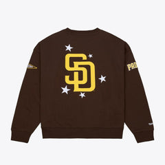 San Diego Padres Mitchell & Ness Women's Pep Rally Sweatshirt - MLB Sweatshirts