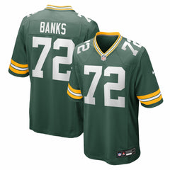 Green Bay Packers Brant Banks Team Game Jersey | NFL Sale