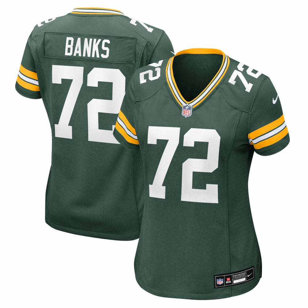 Green Bay Packers Brant Banks Women's Team Game Jersey | NFL Online