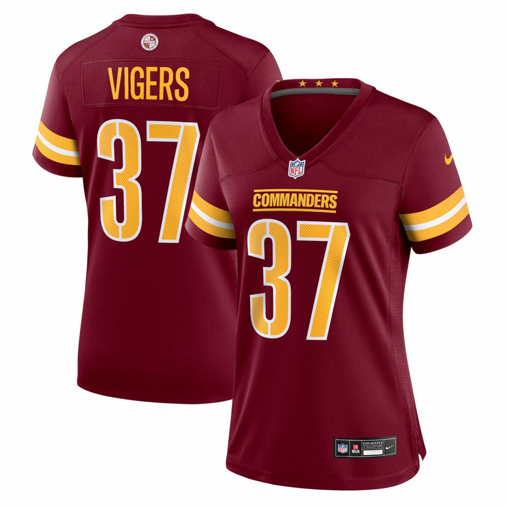 Washington Commanders Car'lin Vigers Women's Team Game Jersey | NFL Discount