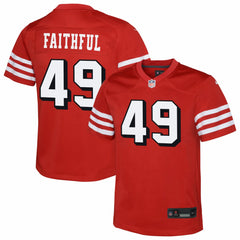San Francisco 49ers The Faithful Youth Alternate 2 Game Jersey | NFL Online