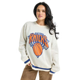 Cream New York Knicks Terez Unisex Oversized Sweater | NBA