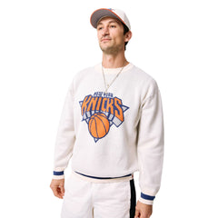 Cream New York Knicks Terez Unisex Oversized Sweater | NBA