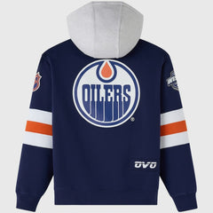 Edmonton Oilers OVO x NHL Fleece Hoodie - NHL Hoodies