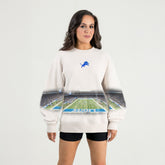 Detroit Lions Gameday Couture Women's Power Move Stadium Premium Drop Shoulder Sweatshirt | NFL Discount