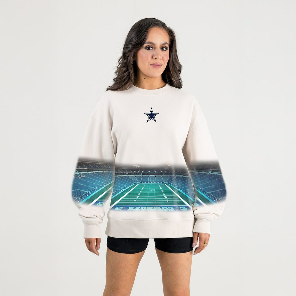Dallas Cowboys Gameday Couture Women's Power Move Stadium Premium Drop Shoulder Sweatshirt | NFL Near me