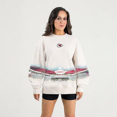 Kansas City Chiefs Gameday Couture Women's Power Move Stadium Premium Drop Shoulder Sweatshirt | NFL Near me