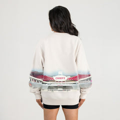 Kansas City Chiefs Gameday Couture Women's Power Move Stadium Premium Drop Shoulder Sweatshirt | NFL Near me