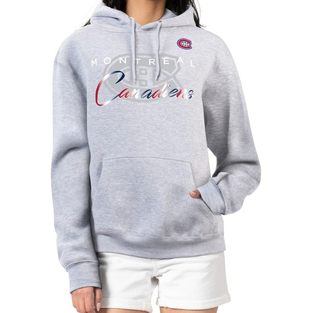 Montreal Canadiens G-III 4Her by Carl Banks Women's Shadow Logo Fleece Hoodie - NHL Hoodies