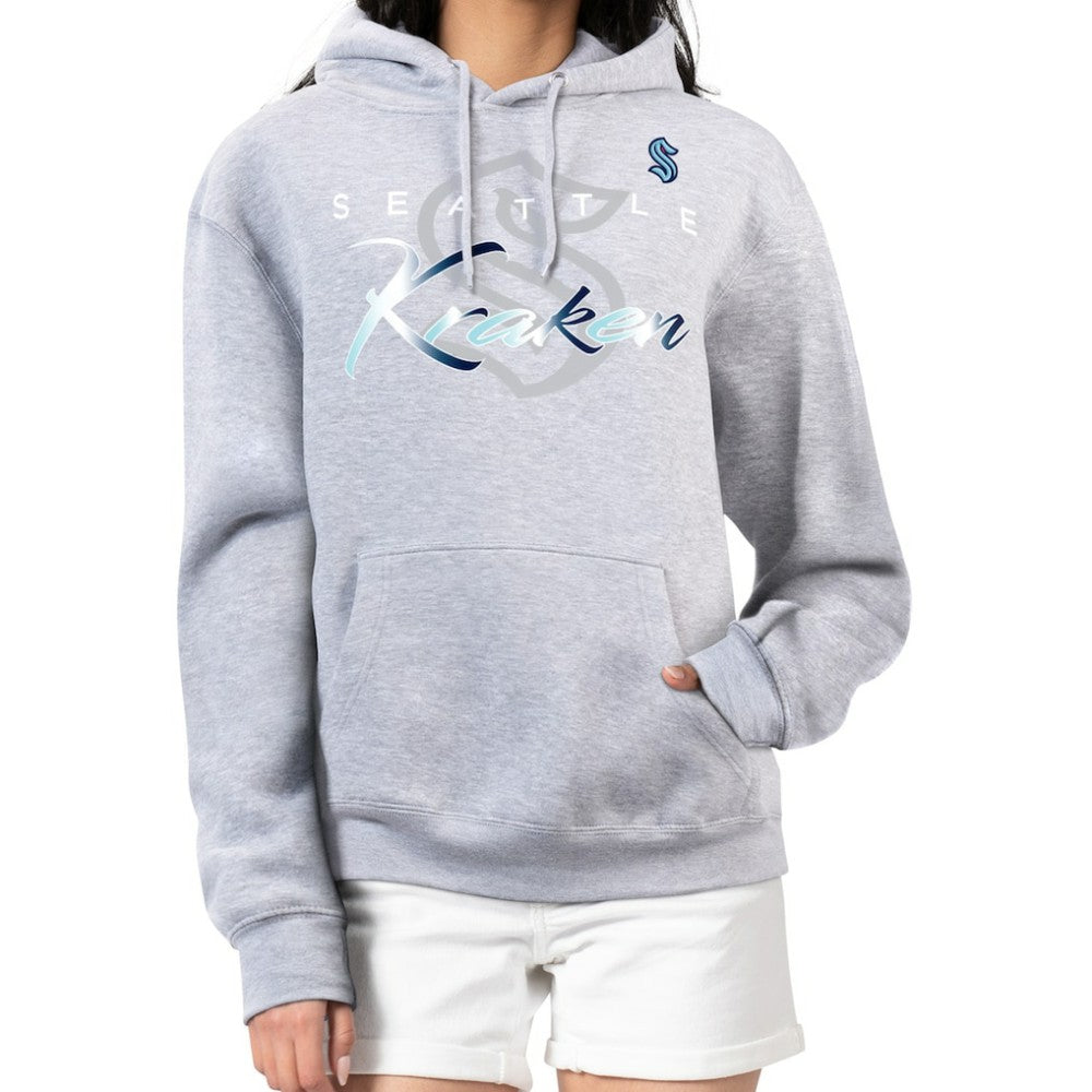 Seattle Kraken G-III 4Her by Carl Banks Women's Shadow Logo Fleece Hoodie - NHL Hoodies