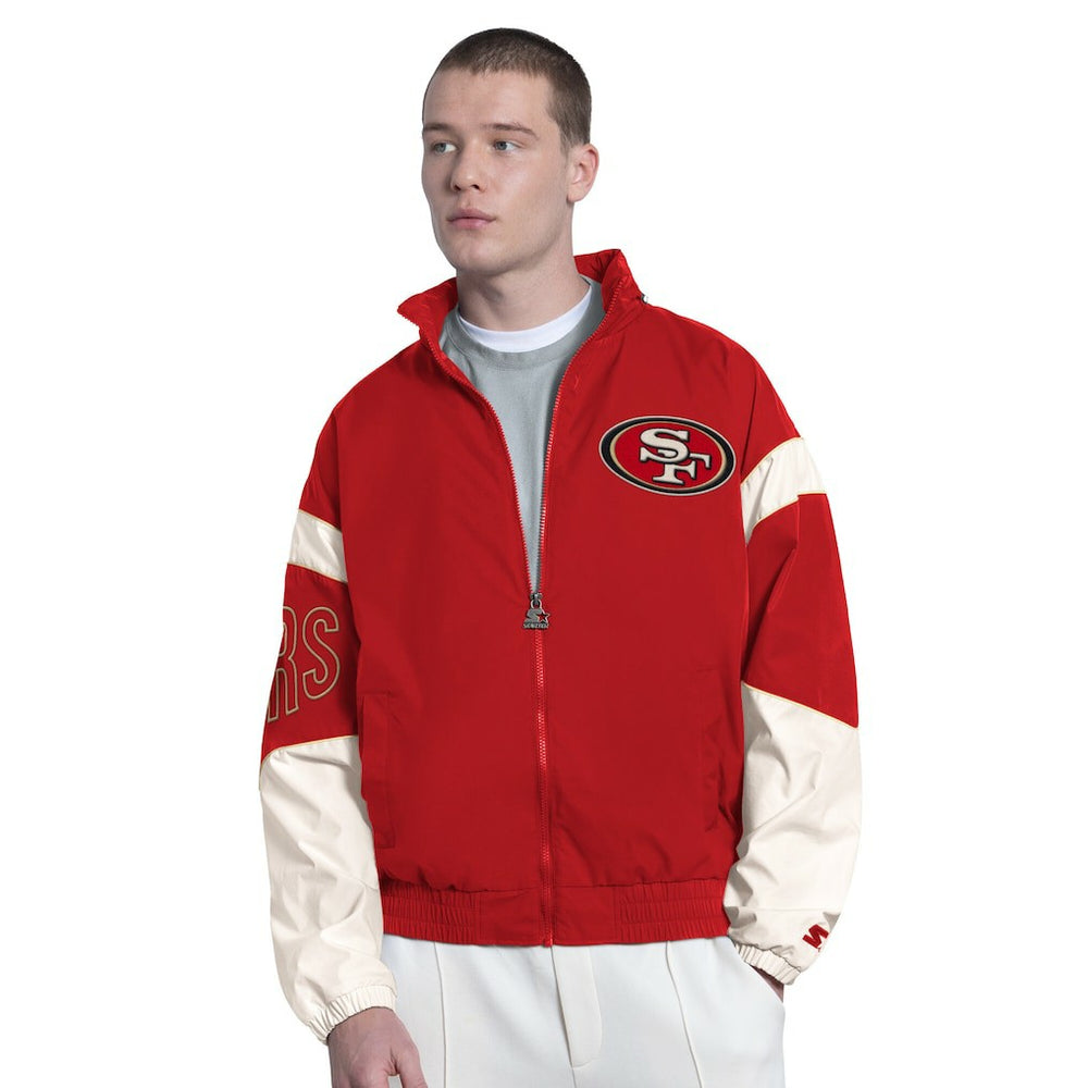 San Francisco 49ers Starter The Gust Full-Zip Hooded Jacket | NFL Sale