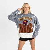 Washington Commanders Gameday Couture Women's Arch Rivals Faded Wash Sweatshirt | NFL On sale