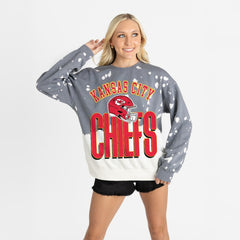 Kansas City Chiefs Gameday Couture Women's Arch Rivals Faded Wash Sweatshirt | NFL Online