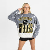 Pittsburgh Steelers Gameday Couture Women's Arch Rivals Faded Wash Sweatshirt | NFL On sale