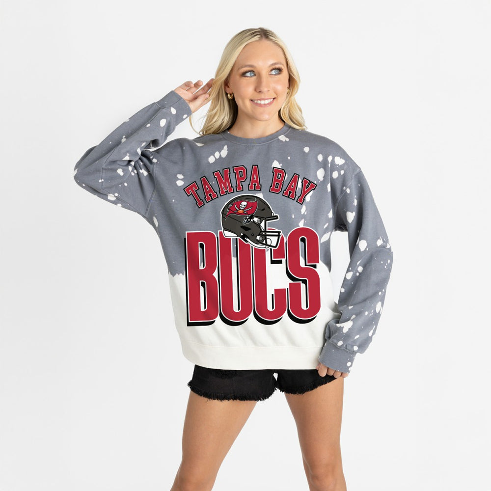 Tampa Bay Buccaneers Gameday Couture Women's Arch Rivals Faded Wash Sweatshirt | NFL Sale