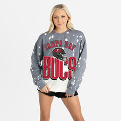 Tampa Bay Buccaneers Gameday Couture Women's Arch Rivals Faded Wash Sweatshirt | NFL Sale