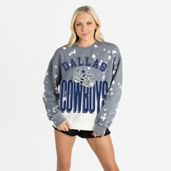 Dallas Cowboys Gameday Couture Women's Arch Rivals Faded Wash Sweatshirt | NFL Online