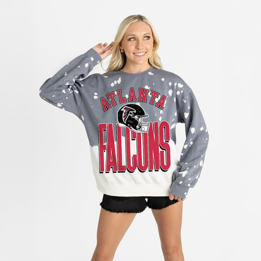 Atlanta Falcons Gameday Couture Women's Arch Rivals Faded Wash Sweatshirt | NFL US