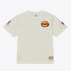 Cream Houston Rockets Hardwood Classics Chainstitch Premium T-Shirt | NBA
