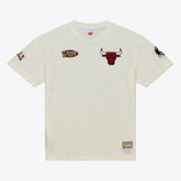 Cream Chicago Bulls Hardwood Classics Chainstitch Premium T-Shirt sale | NBA