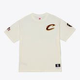 Cream Cleveland Cavaliers Hardwood Classics Chainstitch Premium T-Shirt sale | NBA