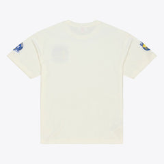 Cream Golden State Warriors Hardwood Classics Chainstitch Premium T-Shirt sale | NBA