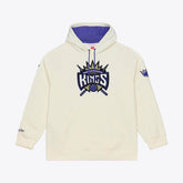 Cream Sacramento Kings Hardwood Classics Chainstitch Premium Fleece Hoodie | NBA