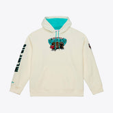 Cream Memphis Grizzlies Hardwood Classics Chainstitch Premium Fleece Hoodie | NBA