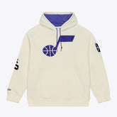 Cream Utah Jazz Hardwood Classics Chainstitch Premium Fleece Hoodie | NBA