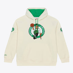 Cream Boston Celtics Hardwood Classics Chainstitch Premium Fleece Hoodie | NBA