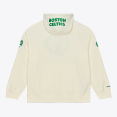 Cream Boston Celtics Hardwood Classics Chainstitch Premium Fleece Hoodie | NBA