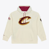 Cream Cleveland Cavaliers Hardwood Classics Chainstitch Premium Fleece Hoodie sale | NBA