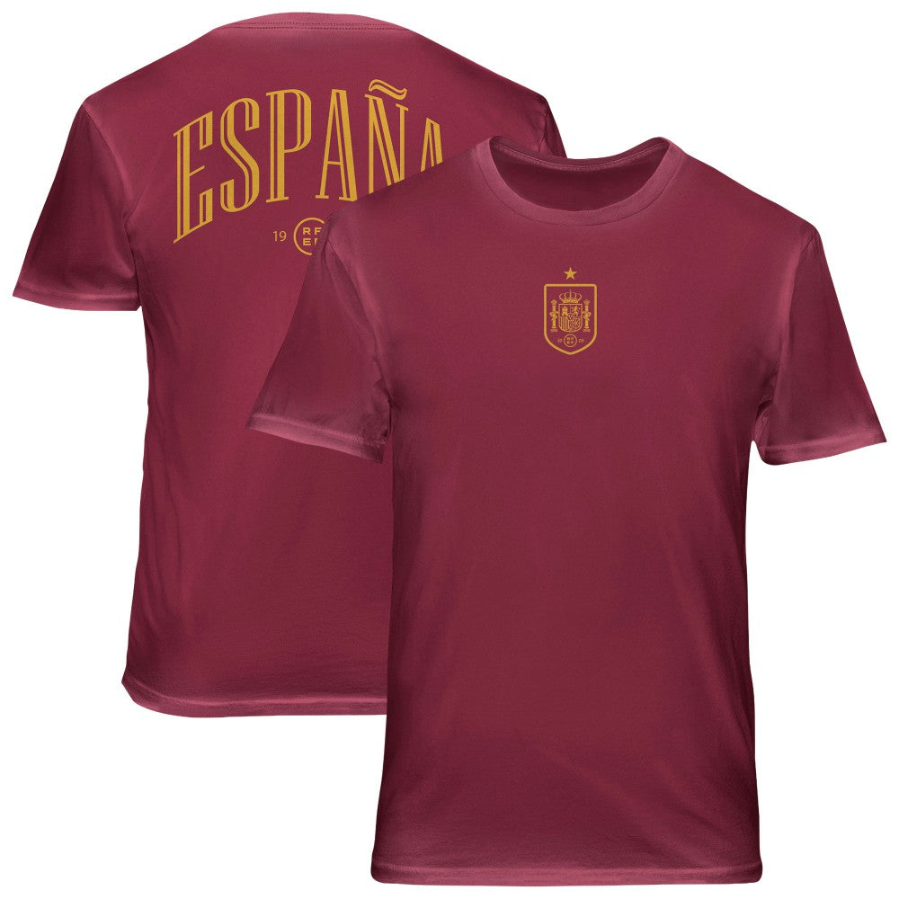 Spain National Team 1863FC Back Wordmark Soft Wash T-Shirt