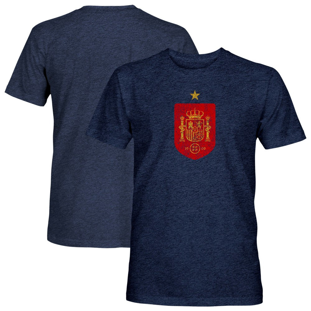 Spain National Team 1863FC Color Badge Tri-Blend T-Shirt
