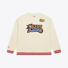 Cream Philadelphia 76ers Hardwood Classics 76 Originals Collection Sweatshirt | NBA