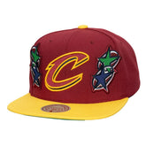 Wine/Gold Cleveland Cavaliers x Billie Eilish Hardwood Classics Patch Snapback Hat sale | NBA