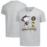 Milwaukee Brewers Youth Peanuts Snoopy T-Shirt - MLB T-shirts