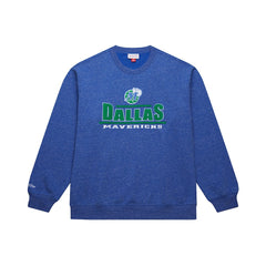 Navy Dallas Mavericks Throw It Back Fleece Sweatshirt sale | NBA