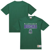 Green Milwaukee Bucks Hardwood Classics Throw It Back Premium T-Shirt | NBA