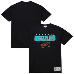 Black Memphis Grizzlies Hardwood Classics Throw It Back Premium T-Shirt | NBA