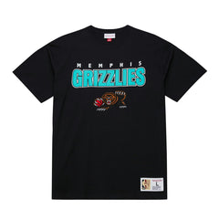 Black Memphis Grizzlies Hardwood Classics Throw It Back Premium T-Shirt | NBA