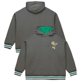 Gray Milwaukee Bucks Throw It Back Quilted Fleece Quarter-Zip Hoodie | NBA