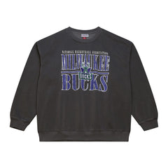 Black Milwaukee Bucks NBA Downtown Collection Fleece Sweatshirt | NBA