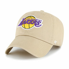 Khaki Los Angeles Lakers '47 Logo Clean Up Adjustable Hat | NBA