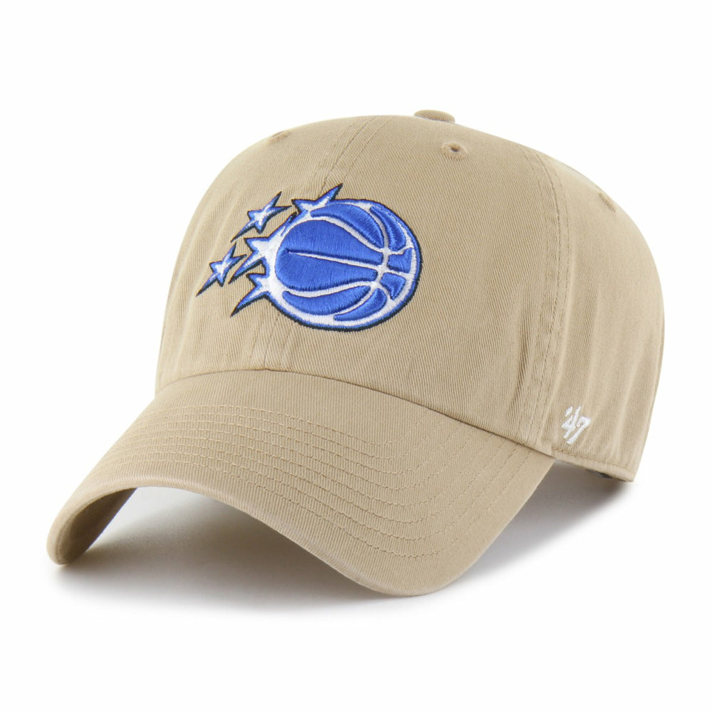 Khaki Orlando Magic '47 Logo Clean Up Adjustable Hat | NBA