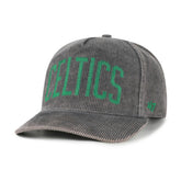 Charcoal Boston Celtics '47 Reclaim Snow Wash Corduroy Adjustable Hitch Hat | NBA
