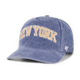 Blue New York Knicks '47 Reclaim Snow Wash Corduroy Adjustable Hitch Hat | NBA