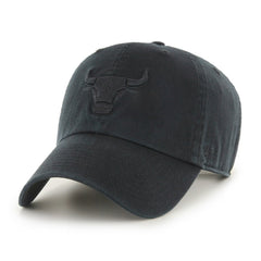 Chicago Bulls '47 Black on Black Clean Up Adjustable Hat | NBA